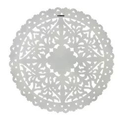 LuxenHome Distressed White Wood Flower Mandala 31.5" Round Wall Decor -Home Decoration Store GUEST 491cce9a 2474 43fe 8417 da6ca7fd6d60
