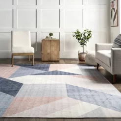 NuLOOM Afton Modern Diamond Machine Washable Area Rug -Home Decoration Store GUEST 492c9234 d9cf 4542 97ea 0ebdeb81fb70