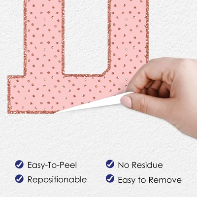 Big Dot Of Happiness Rose Gold Graduation Party Decor - Vinyl Wall Decals - Grad 3 Big Dot Of Happiness Rose Gold Graduation Party Decor - Vinyl Wall Decals - Grad - Image 3