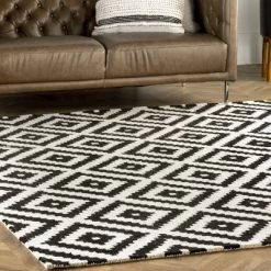 NuLOOM Kellee Hand Tufted Geometric Wool Area Rug -Home Decoration Store GUEST 4ae96a30 cb3a 4006 a787 5e1ef6e94742