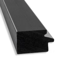 31" X 25" Non-Beveled Eva Black Silver Narrow Wall Mirror - Amanti Art