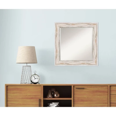 Alexandria White Wash Framed Wall Mirror - Amanti Art 6 Alexandria White Wash Framed Wall Mirror - Amanti Art - Image 6