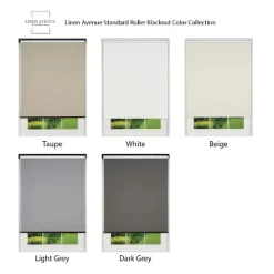 Linen Avenue Cordless Blackout Roller Shade, Dark Gray, Light Gray, And White -Home Decoration Store GUEST 4c2f1f83 1ef4 4c7d 9049 fbb331f7d7cf