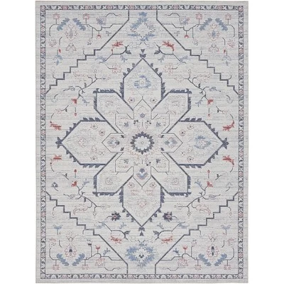 Nicole Curtis Machine Washable Series 1 Farmhouse Medallion Indoor Rug 13 Nicole Curtis Machine Washable Series 1 Farmhouse Medallion Indoor Rug - Image 13