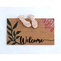 Shiraleah "Welcome" Floral Print Rectangle Doormat 6 Shiraleah "Welcome" Floral Print Rectangle Doormat -Home Decoration Store GUEST 4cf98b2a b03a 4ce0 8fdb 20dd279abf8f