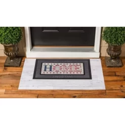 Evergreen Stacked Home Sassafras Indoor Outdoor Switch Doormat 1'10"x10" Multicolored
