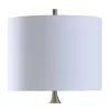 Gemma Moon Glow/Soft Glow Night Light With Fabric Shade White - StyleCraft