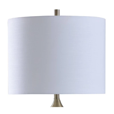 Gemma Moon Glow/Soft Glow Night Light With Fabric Shade White - StyleCraft 1 Gemma Moon Glow/Soft Glow Night Light With Fabric Shade White - StyleCraft