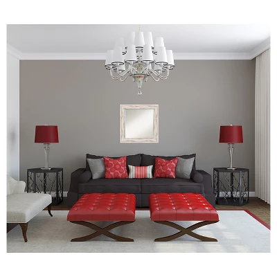 Alexandria White Wash Framed Wall Mirror - Amanti Art 8 Alexandria White Wash Framed Wall Mirror - Amanti Art - Image 8