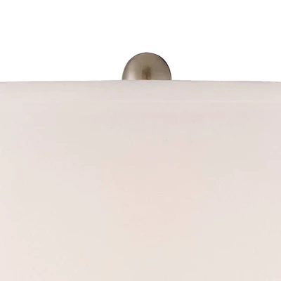 360 Lighting Simon Modern Table Lamps Set Of 2 With Square Risers 27" Tall Brushed Nickel USB Charging Port White Shade For Bedroom Living Room Desk 1 360 Lighting Simon Modern Table Lamps Set Of 2 With Square Risers 27" Tall Brushed Nickel USB Charging Port White Shade For Bedroom Living Room Desk