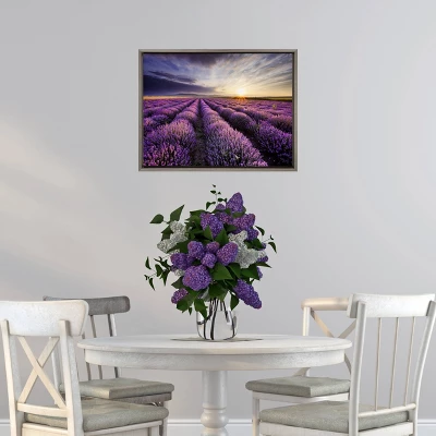 24"x18" Lavender Sunrise Framed Canvas Wall Art - Amanti Art 4 24"x18" Lavender Sunrise Framed Canvas Wall Art - Amanti Art - Image 4