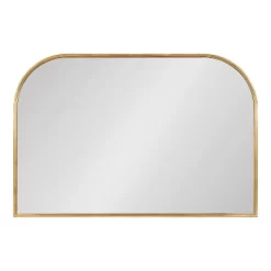 36" X 24" Caskill Framed Arch Wall Mirror Gold - Kate & Laurel All Things Decor