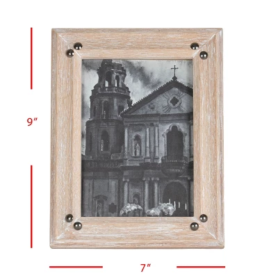 5x7 Inches Natural Wood & Glass Photo Frame - Foreside Home & Garden 5 5x7 Inches Natural Wood & Glass Photo Frame - Foreside Home & Garden - Image 5