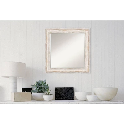 Alexandria White Wash Framed Wall Mirror - Amanti Art 5 Alexandria White Wash Framed Wall Mirror - Amanti Art - Image 5