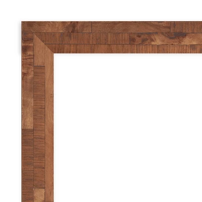 39" X 27" Non-Beveled Fresco Light Pecan Wood Wall Mirror - Amanti Art 2 39" X 27" Non-Beveled Fresco Light Pecan Wood Wall Mirror - Amanti Art - Image 2