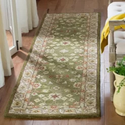2'3"x8' Floral Tufted Runner Rug Moss Green/Ivory - Safavieh -Home Decoration Store GUEST 5443471b e743 4f84 9ad0 84e14fe41c4d
