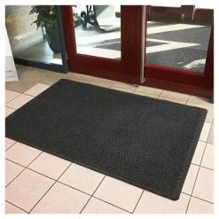 2'x3' Solid Dotted Doormat Black - HomeTrax -Home Decoration Store GUEST 546163f2 f276 4443 a97c b3752f4317e9