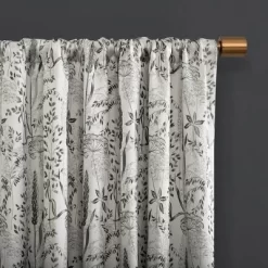 Aubry Shimmering Floral Blackout Back Tab Curtain Panel - Scott Living -Home Decoration Store GUEST 55790954 b9eb 45f3 8a26 3b1674e6d736