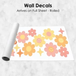 Big Dot Of Happiness Stay Groovy - Peel And Stick Boho Floral Home Decor Vinyl Wall Art Stickers - Wall Decals - Set Of 20 -Home Decoration Store GUEST 5611ee00 ad45 4e8f 8366 4b491a78933a