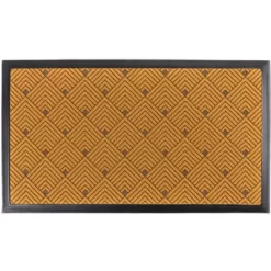 KAF Home Nested Angles Door Mat | 17 X 30 Inches, Durable Indoor Outdoor Entry Way Rug | Perfect For Mud-Rooms, High Traffic Areas, Garages, Storefronts, And Everyday Home Use -Home Decoration Store GUEST 562e3515 0bd2 4611 87f6 f30e33810046