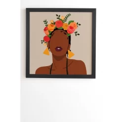 Domonique Brown Crown Framed Wall Art Black - Deny Designs -Home Decoration Store GUEST 5695b1fc 8373 486d 8871 0a25632ecaa1