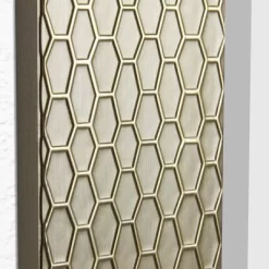 29.5" X 35.5" Champagne Honeycomb Frame Mirror - Head West -Home Decoration Store GUEST 56a0db73 73c4 49f1 bf08 84de4b95e793