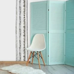 15" X 86" Realistic Birch Trees Peel And Stick Giant Wall Decal - RoomMates