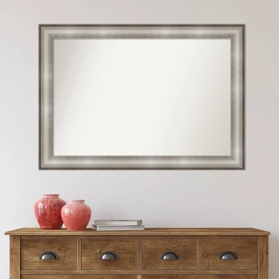 41" X 29" Non-Beveled Imperial Silver Wall Mirror - Amanti Art 7 41" X 29" Non-Beveled Imperial Silver Wall Mirror - Amanti Art - Image 7