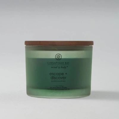 Glass Jar 3-Wick Mind & Body Escape & Discover Candle - Chesapeake Bay Candle 1 Glass Jar 3-Wick Mind & Body Escape & Discover Candle - Chesapeake Bay Candle