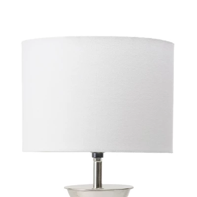 NuLOOM Gardner 22" Iron Table Lamp Lighting - Nickel 22" H X 10" W X 10" D 3 NuLOOM Gardner 22" Iron Table Lamp Lighting - Nickel 22" H X 10" W X 10" D - Image 3
