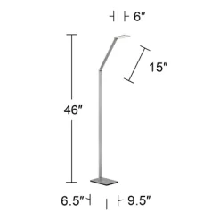 Possini Euro Design Bentley Modern Task Floor Lamp 61" Tall Silver LED Touch On Off Adjustable Head For Living Room Reading Bedroom Office House Home 12 Possini Euro Design Bentley Modern Task Floor Lamp 61" Tall Silver LED Touch On Off Adjustable Head For Living Room Reading Bedroom Office House Home -Home Decoration Store GUEST 5acd9afb cd48 46c0 b1f6 0ad88cb90cbe