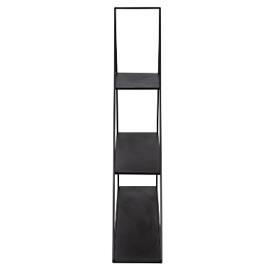 Honey-Can-Do Triangle Metal Wall Shelf Black 8 Honey-Can-Do Triangle Metal Wall Shelf Black - Image 8