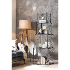 Mariner Tripod Style Wood Floor Lamp With Burlap Drum Shade Rust - Storied Home 27 Mariner Tripod Style Wood Floor Lamp With Burlap Drum Shade Rust - Storied Home -Home Decoration Store GUEST 5ce36bc1 a9d6 4692 af97 44ec93a21358