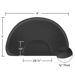 Saloniture Salon & Barber Shop Chair Anti-Fatigue Floor Mat - Black Semi Circle 18 Saloniture Salon & Barber Shop Chair Anti-Fatigue Floor Mat - Black Semi Circle -Home Decoration Store GUEST 5d4443dc 2b7c 4a0b 9d51 105fcb58d64d