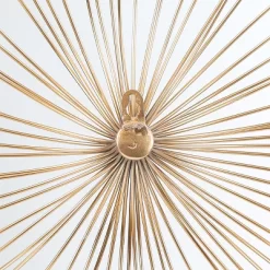 LuxenHome Gold Abstract Flower 16.7" Round Metal Wall Decor -Home Decoration Store GUEST 5d967f7c f337 41b7 a67f 7ac769784649