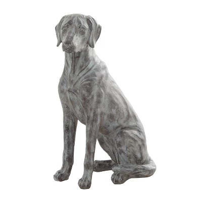Magnesium Oxide Modern Farmhouse Dog Garden Sculpture Black - Olivia & May 7 Magnesium Oxide Modern Farmhouse Dog Garden Sculpture Black - Olivia & May - Image 7