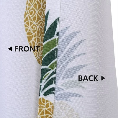Trinity Pineapple Tier Curtains 24 Inches Length For Kitchen Bathroom Window 4 Trinity Pineapple Tier Curtains 24 Inches Length For Kitchen Bathroom Window - Image 4