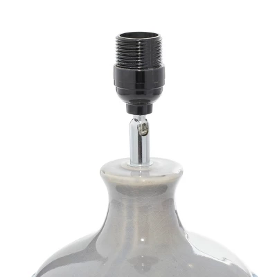 Coastal Ceramic Table Lamp Blue - Olivia & May 2 Coastal Ceramic Table Lamp Blue - Olivia & May - Image 2