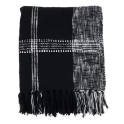 50"x70" Oversized Plaid Cotton Throw Blanket - Saro Lifestyle -Home Decoration Store GUEST 5f0041a4 56a6 4786 9d32 25b7ddeb2fa2