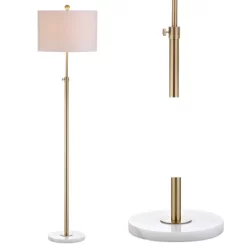 65" LED Metal/Marble Adjustable Floor Lamp - JONATHAN Y 9 65" LED Metal/Marble Adjustable Floor Lamp - JONATHAN Y -Home Decoration Store GUEST 5f083a9f 5495 4604 bca7 b1c9a3485425
