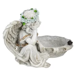 Northlight 12.25" Sitting Angel Bird Feeder Outdoor Garden Statue -Home Decoration Store GUEST 5fe95945 f020 47f6 9c87 83a2b6ea2f2b