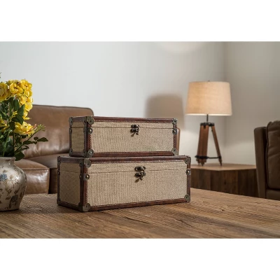 Mariner Tripod Style Wood Floor Lamp With Burlap Drum Shade Rust - Storied Home 16 Mariner Tripod Style Wood Floor Lamp With Burlap Drum Shade Rust - Storied Home - Image 16