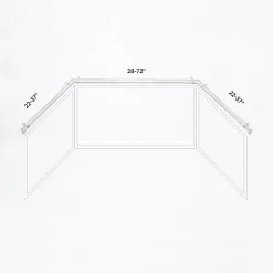 Kenney Mission 3/4" Decorative Bay Window Double Curtain Rod 16 Kenney Mission 3/4" Decorative Bay Window Double Curtain Rod -Home Decoration Store GUEST 60e56079 30ef 460d ada9 4a185d6cc034