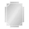 18" X 24" Minuette Scallop Wall Mirror White - Kate & Laurel All Things Decor