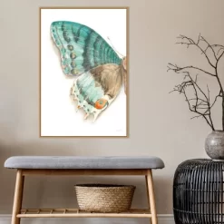22" X 33" Fragile Wings III By Danhui Nai Framed Canvas Wall Art Light Brown - Amanti Art -Home Decoration Store GUEST 611ca4ee 5a73 4cbc a9f2 e2b28ed12a16