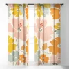 Gale Switzer Happiness Blooms Single Panel Sheer Window Curtain - Deny Designs