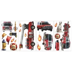 Home Decoration Store 18 Fire Brigade Peel And Stick Wall Decal - RoomMates