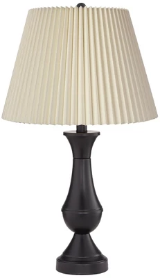 Regency Hill Blakely Modern Table Lamps 25" High Set Of 2 Bronze With USB Charging Ports Touch On Off Ivory Linen Shade For Bedroom Living Room Desk 4 Regency Hill Blakely Modern Table Lamps 25" High Set Of 2 Bronze With USB Charging Ports Touch On Off Ivory Linen Shade For Bedroom Living Room Desk - Image 4