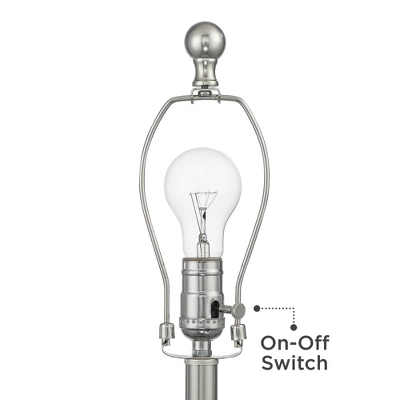 360 Lighting Ricky Modern Table Lamps 24" High Set Of 2 Deep Blue Triangle Textured Ceramic White Fabric Tapered Drum Shade For Bedroom Living Room 3 360 Lighting Ricky Modern Table Lamps 24" High Set Of 2 Deep Blue Triangle Textured Ceramic White Fabric Tapered Drum Shade For Bedroom Living Room - Image 3