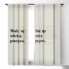 Bohomadic.Studio Wake Up With A Purpose Motivational Quote 50" X 64" Single Panel Room Darkening Window Curtain - Society 6